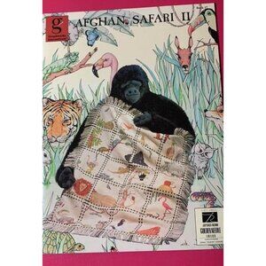 Afghan Safari II Cross Stitch Pattern Book Graphworks International Vol. 17 Anim